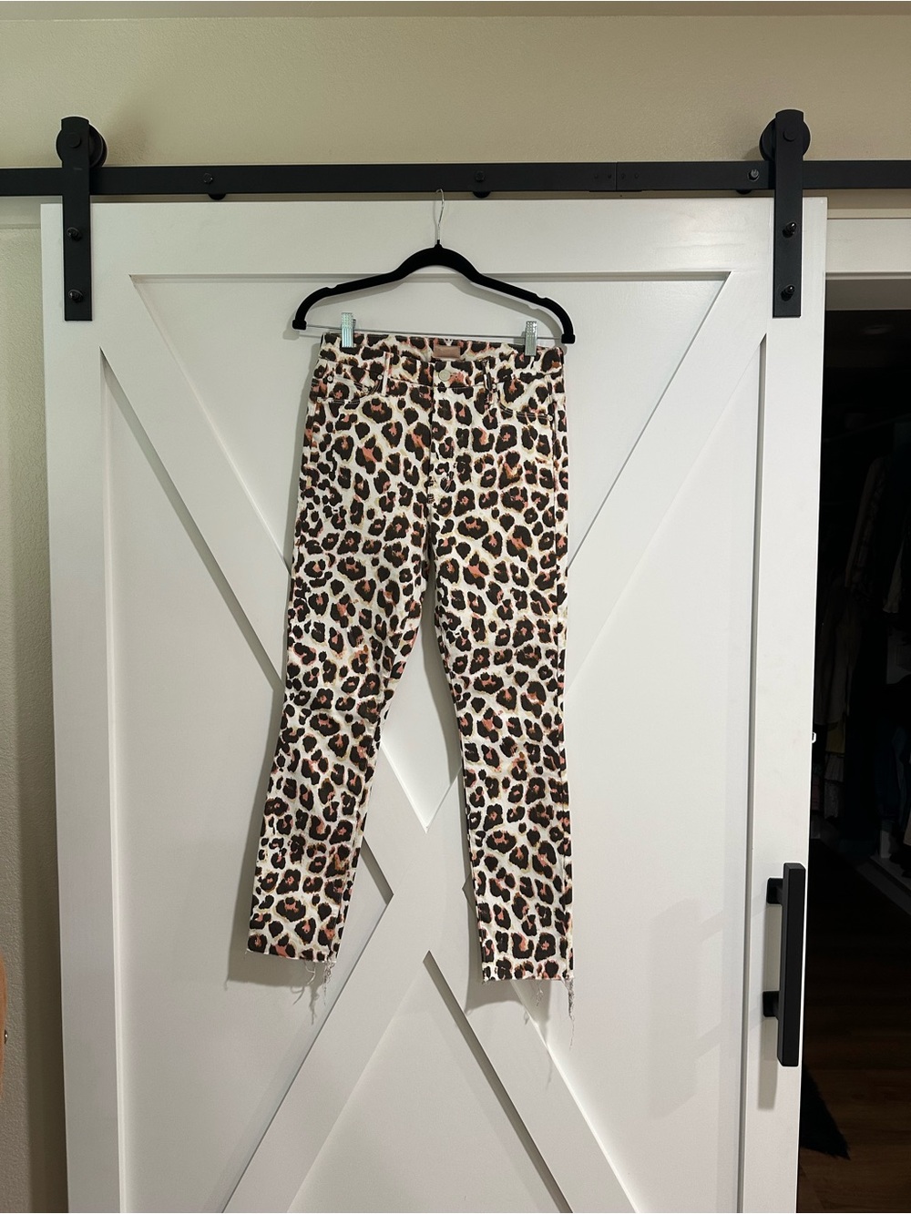 NWOT MOTHER Leopard Print Jeans
